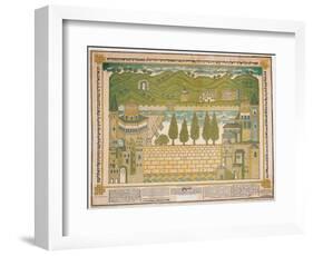 The Western Wall and its Surroundings, 1895-Shmuel Schulman-Framed Giclee Print