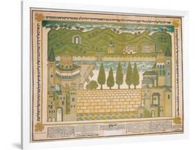 The Western Wall and its Surroundings, 1895-Shmuel Schulman-Framed Giclee Print