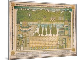 The Western Wall and its Surroundings, 1895-Shmuel Schulman-Mounted Giclee Print