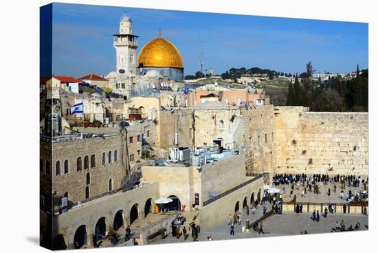 The Western Wall is the Remnant of the Ancient Wall that Surrounded the Jewish Temple's Courtyard I-SeanPavonePhoto-Stretched Canvas