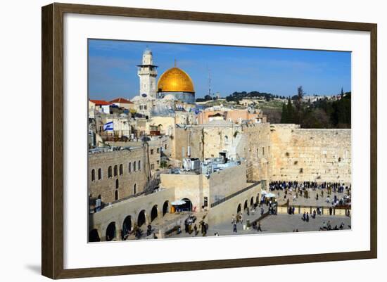 The Western Wall is the Remnant of the Ancient Wall that Surrounded the Jewish Temple's Courtyard I-SeanPavonePhoto-Framed Photographic Print