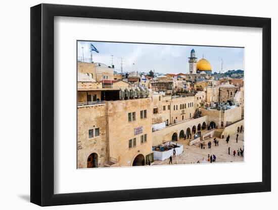 The Western Wall,Temple Mount, Jerusalem, Israel-Zhukov-Framed Photographic Print