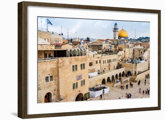 The Western Wall,Temple Mount, Jerusalem, Israel-Zhukov-Framed Photographic Print