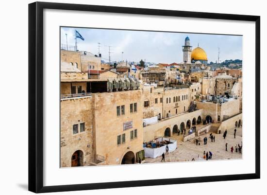 The Western Wall,Temple Mount, Jerusalem, Israel-Zhukov-Framed Photographic Print