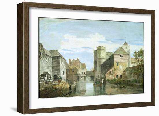 The Westgate, Canterbury (Bodycolour on Paper)-Paul Sandby-Framed Giclee Print