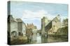 The Westgate, Canterbury (Bodycolour on Paper)-Paul Sandby-Stretched Canvas