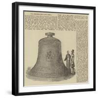 The Westminster Clock Bell-null-Framed Giclee Print