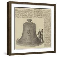 The Westminster Clock Bell-null-Framed Giclee Print