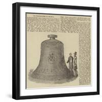 The Westminster Clock Bell-null-Framed Giclee Print