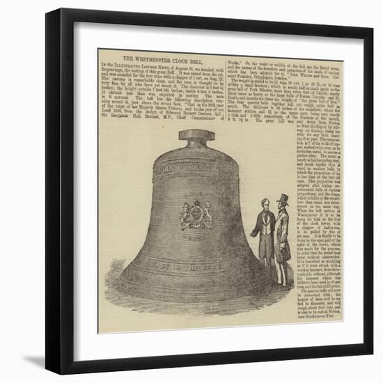 The Westminster Clock Bell-null-Framed Giclee Print