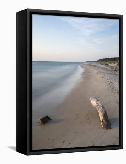 The Weststrand on the Darss Peninsula. West-Pomerania Lagoon Area-Martin Zwick-Framed Stretched Canvas
