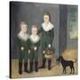 The Westwood Children c.1807-Joshua Johnson-Stretched Canvas