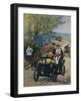 The Wet Nurse, 1900 Poster by Wilhio of Paris for De Dion Bouton Automobiles-null-Framed Giclee Print