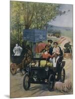 The Wet Nurse, 1900 Poster by Wilhio of Paris for De Dion Bouton Automobiles-null-Mounted Giclee Print