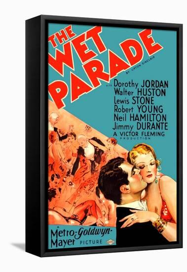 THE WET PARADE, from left on US poster art: Neil Hamilton, Myrna Loy, 1932-null-Framed Stretched Canvas