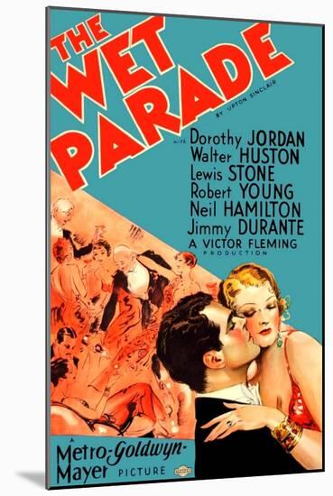 THE WET PARADE, from left on US poster art: Neil Hamilton, Myrna Loy, 1932-null-Mounted Art Print