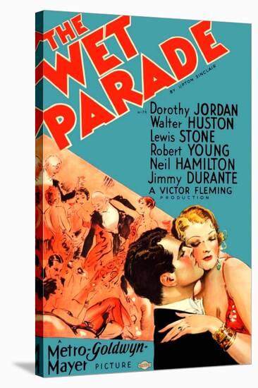 THE WET PARADE, from left on US poster art: Neil Hamilton, Myrna Loy, 1932-null-Stretched Canvas