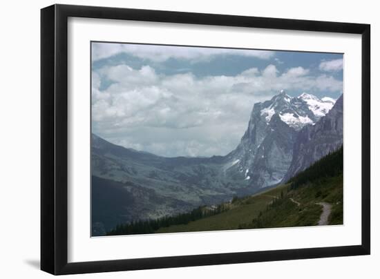 The Wetterhorn from Alpiglen-CM Dixon-Framed Photographic Print