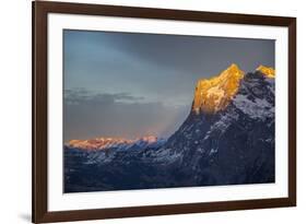 The Wetterhorn from Kleine Scheidegg, Jungfrau region, Bernese Oberland, Swiss Alps, Switzerland, E-Frank Fell-Framed Photographic Print