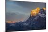 The Wetterhorn from Kleine Scheidegg, Jungfrau region, Bernese Oberland, Swiss Alps, Switzerland, E-Frank Fell-Mounted Photographic Print