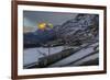 The Wetterhorn from Kleine Scheidegg, Jungfrau region, Bernese Oberland, Swiss Alps, Switzerland, E-Frank Fell-Framed Photographic Print