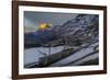 The Wetterhorn from Kleine Scheidegg, Jungfrau region, Bernese Oberland, Swiss Alps, Switzerland, E-Frank Fell-Framed Photographic Print