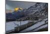 The Wetterhorn from Kleine Scheidegg, Jungfrau region, Bernese Oberland, Swiss Alps, Switzerland, E-Frank Fell-Mounted Photographic Print