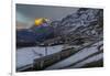 The Wetterhorn from Kleine Scheidegg, Jungfrau region, Bernese Oberland, Swiss Alps, Switzerland, E-Frank Fell-Framed Photographic Print