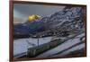 The Wetterhorn from Kleine Scheidegg, Jungfrau region, Bernese Oberland, Swiss Alps, Switzerland, E-Frank Fell-Framed Photographic Print