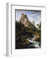 The Wetterhorn-Joseph Anton Koch-Framed Giclee Print