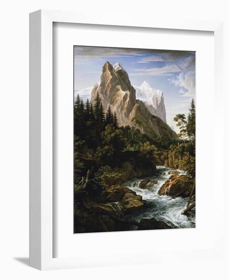 The Wetterhorn-Joseph Anton Koch-Framed Giclee Print