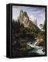 The Wetterhorn-Joseph Anton Koch-Framed Stretched Canvas