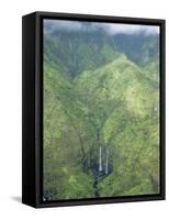 The Wettest Place on Earth, Mt. Waialeale, Kauai, Hawaii, USA-Anthony Waltham-Framed Stretched Canvas
