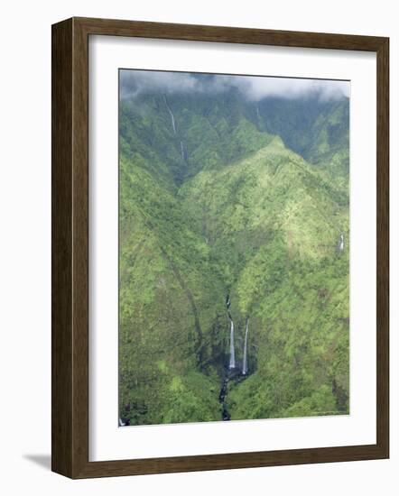 The Wettest Place on Earth, Mt. Waialeale, Kauai, Hawaii, USA-Anthony Waltham-Framed Photographic Print