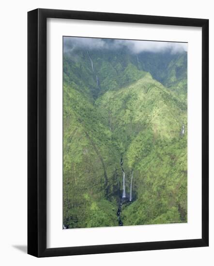 The Wettest Place on Earth, Mt. Waialeale, Kauai, Hawaii, USA-Anthony Waltham-Framed Photographic Print