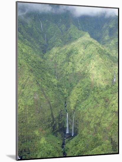 The Wettest Place on Earth, Mt. Waialeale, Kauai, Hawaii, USA-Anthony Waltham-Mounted Photographic Print