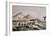 The Whale Fishery Layin On-Currier & Ives-Framed Giclee Print