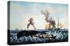 The Whale Fishery-Currier & Ives-Stretched Canvas