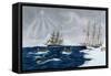 The Whaling, 19th Century-Gilbert Pajot-Framed Stretched Canvas