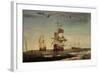 The Whaling Fleet of Sir Samuel Standidge, Hull School of Painting, 1769-null-Framed Giclee Print