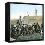 The Wharf Landing of French Troops, Canton (China), 1860-Leon, Levy et Fils-Framed Stretched Canvas