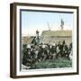 The Wharf Landing of French Troops, Canton (China), 1860-Leon, Levy et Fils-Framed Premium Photographic Print