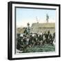 The Wharf Landing of French Troops, Canton (China), 1860-Leon, Levy et Fils-Framed Premium Photographic Print