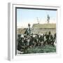 The Wharf Landing of French Troops, Canton (China), 1860-Leon, Levy et Fils-Framed Premium Photographic Print