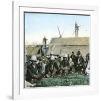 The Wharf Landing of French Troops, Canton (China), 1860-Leon, Levy et Fils-Framed Photographic Print
