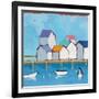 The Wharf-null-Framed Art Print