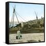The Wharves, French Soldier, Canton (China)-Leon, Levy et Fils-Framed Stretched Canvas