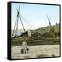 The Wharves, French Soldier, Canton (China)-Leon, Levy et Fils-Framed Stretched Canvas