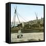 The Wharves, French Soldier, Canton (China)-Leon, Levy et Fils-Framed Stretched Canvas