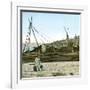 The Wharves, French Soldier, Canton (China)-Leon, Levy et Fils-Framed Photographic Print